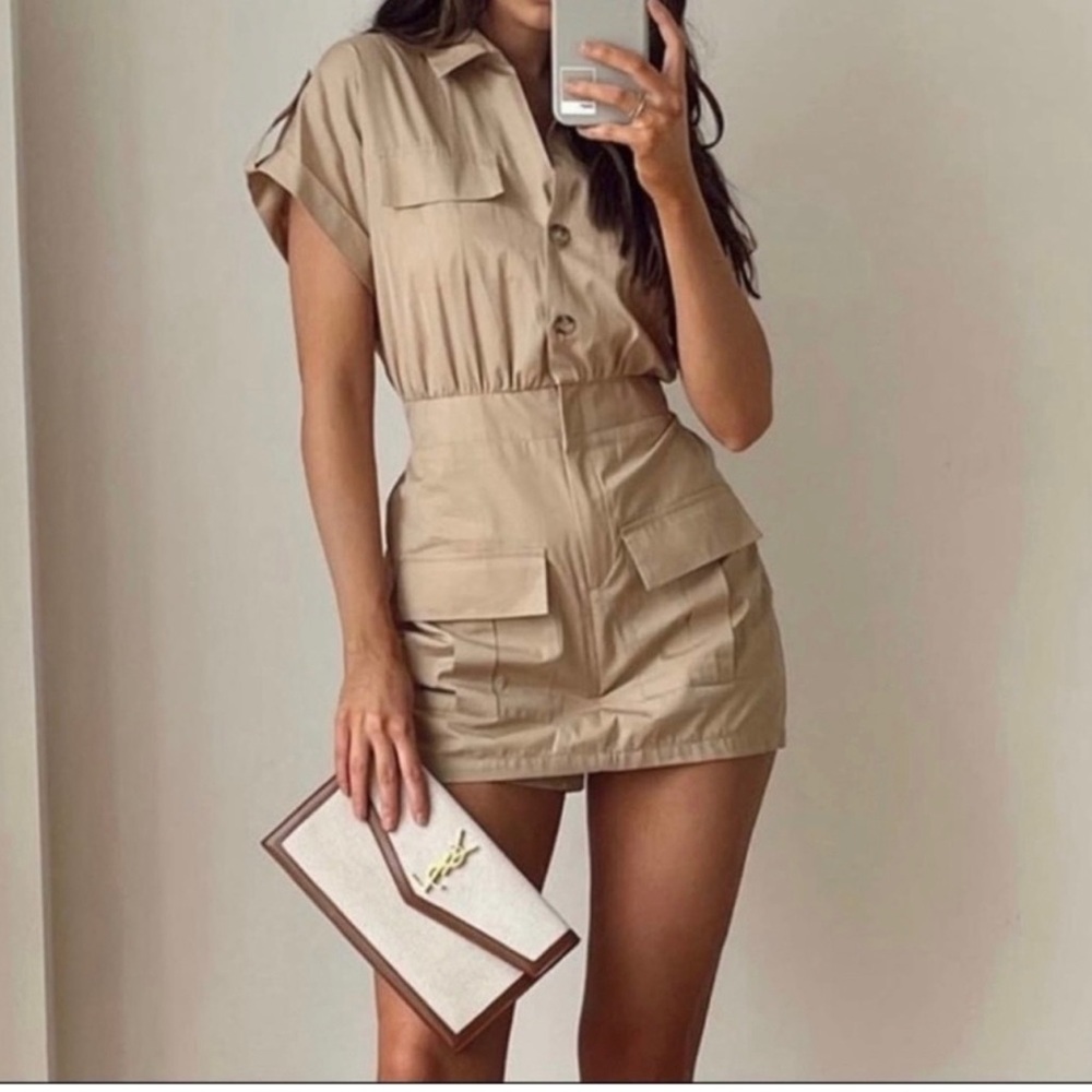 ZARA BNWT CARGO JUMPSUIT SZ MD